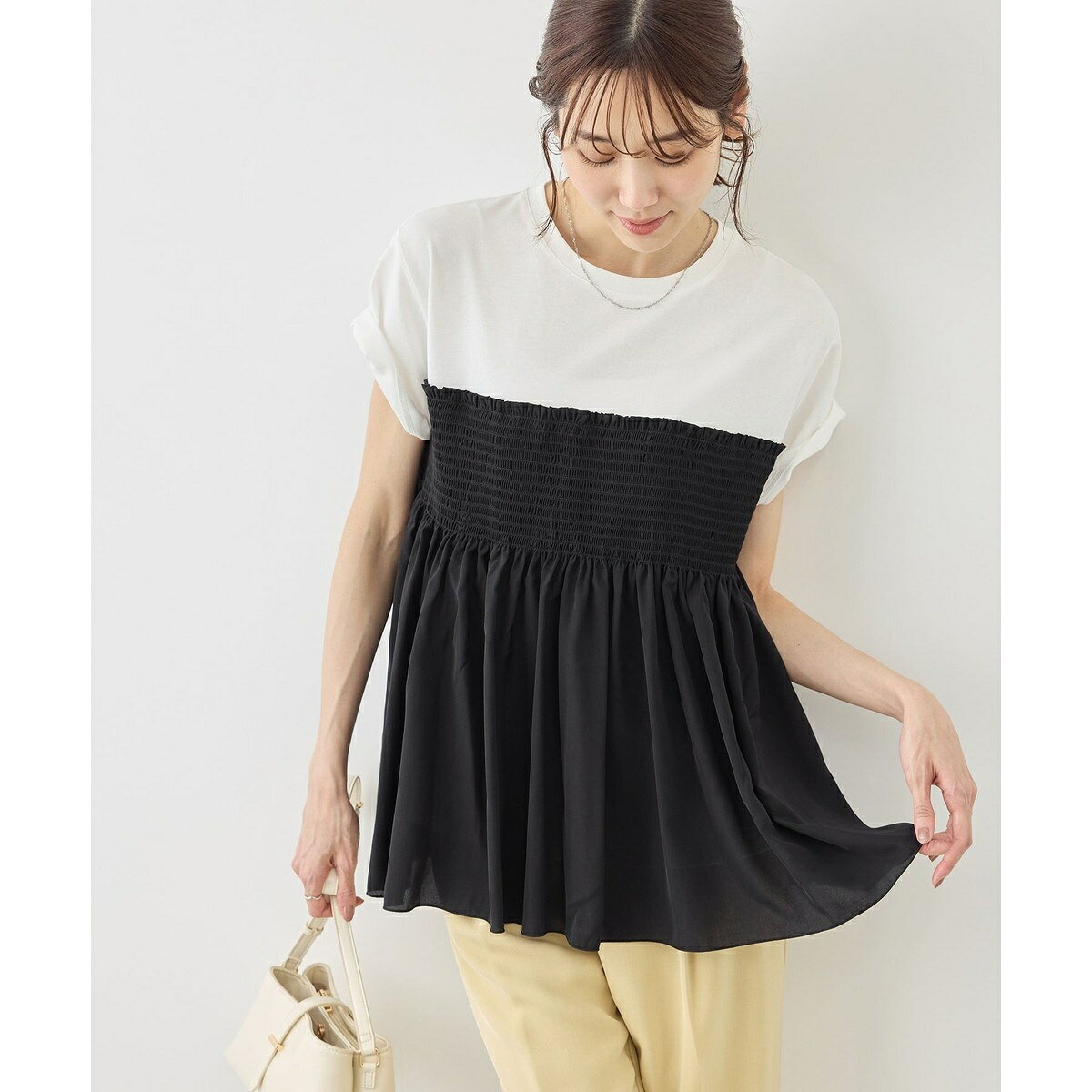【ベストヒット】シャーリングドッキングハーフスリーブカットソー／ロペピクニック（ROPE' PICNIC） 0101marui-13189732 丸井(マルイ)楽天市場店 サンプル画像2