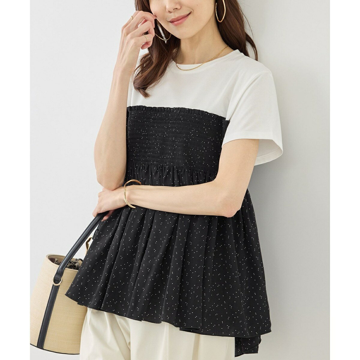 【ベストヒット】シャーリングドッキングハーフスリーブカットソー／ロペピクニック（ROPE' PICNIC） 0101marui-13189732 丸井(マルイ)楽天市場店 パッケージ画像
