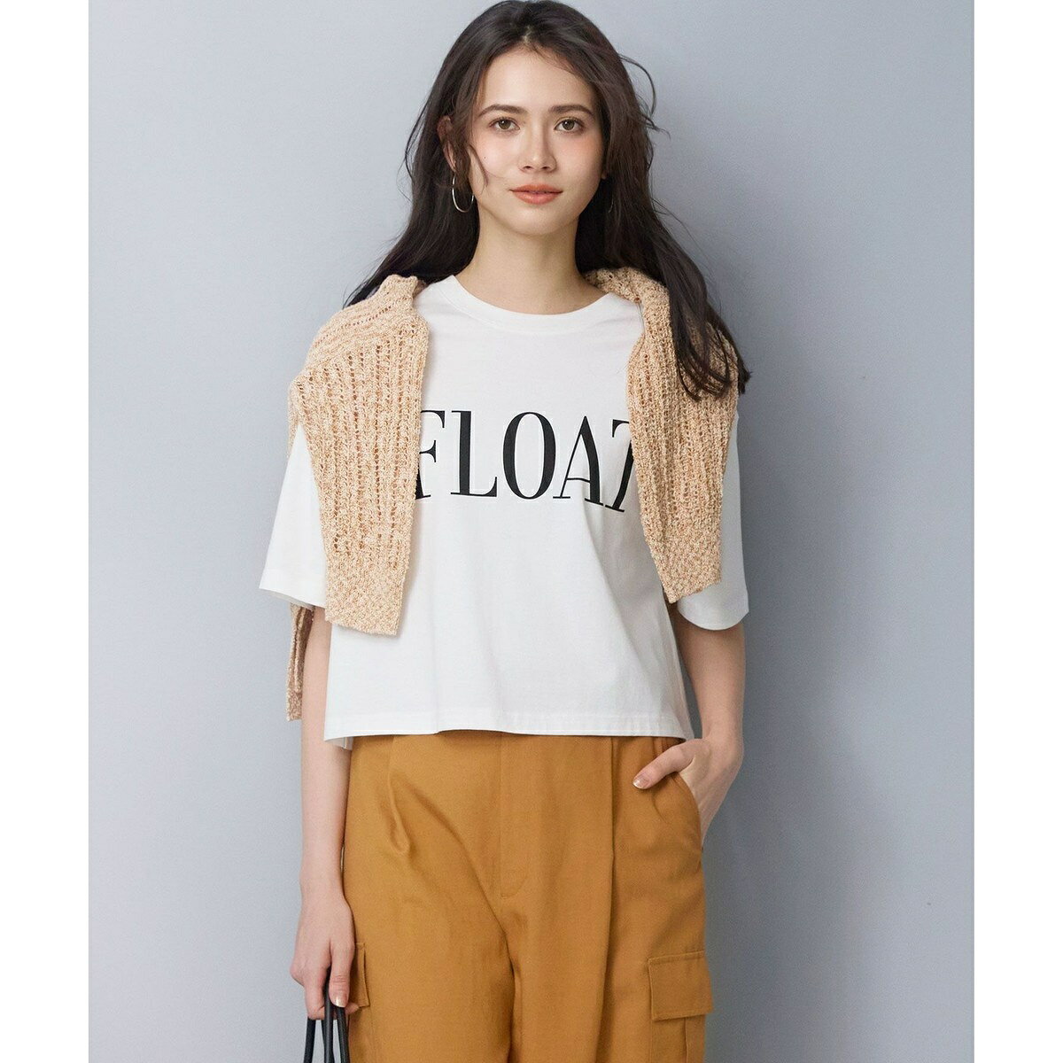 【SLOW/一部店舗限定】ヴィンテージライクジャージー クロップド ロゴ Tシャツ／23区（23KU） 0101marui-13193213 丸井(マルイ)楽天市場店 サンプル画像3