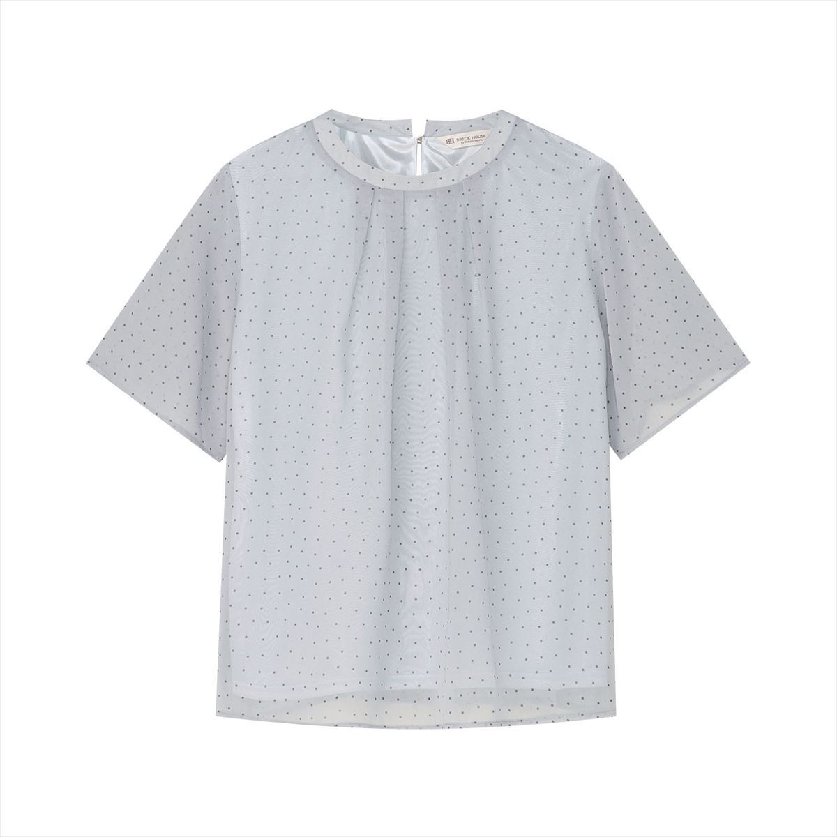 ランダムドットレトロカラーブラウス BRICK HOUSE by TOKYO SHIRT ブラウス シャツ ランダムドット