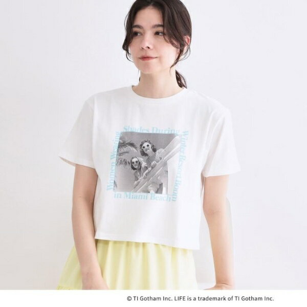 【LIFE PICTURE COLLECTION】アソートフォトTシャツ／オペークドットクリップ（OPAQUE.CLIP）