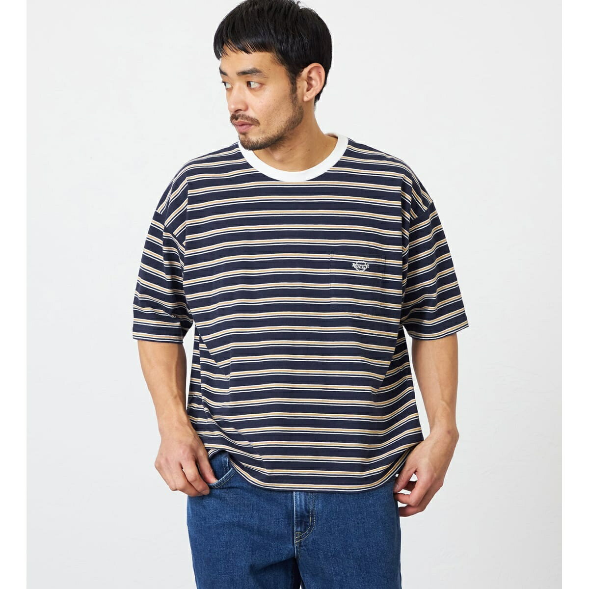 T-Shirts - ボーダーTシャツ 半袖／エドウィン（EDWIN）