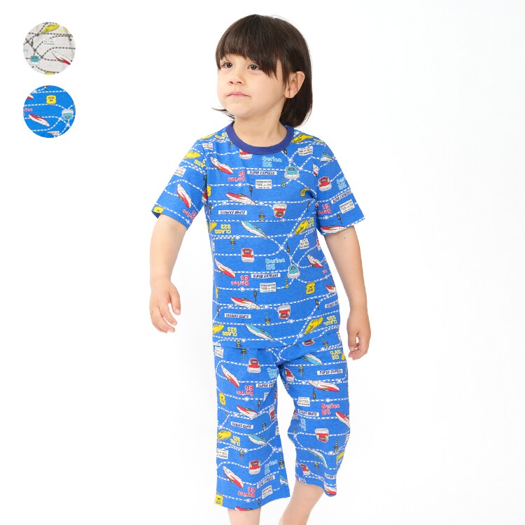 Underwear, Nightwear - JR新幹線電車柄半袖パジャマ／キッズフォーレ（Kids Foret）