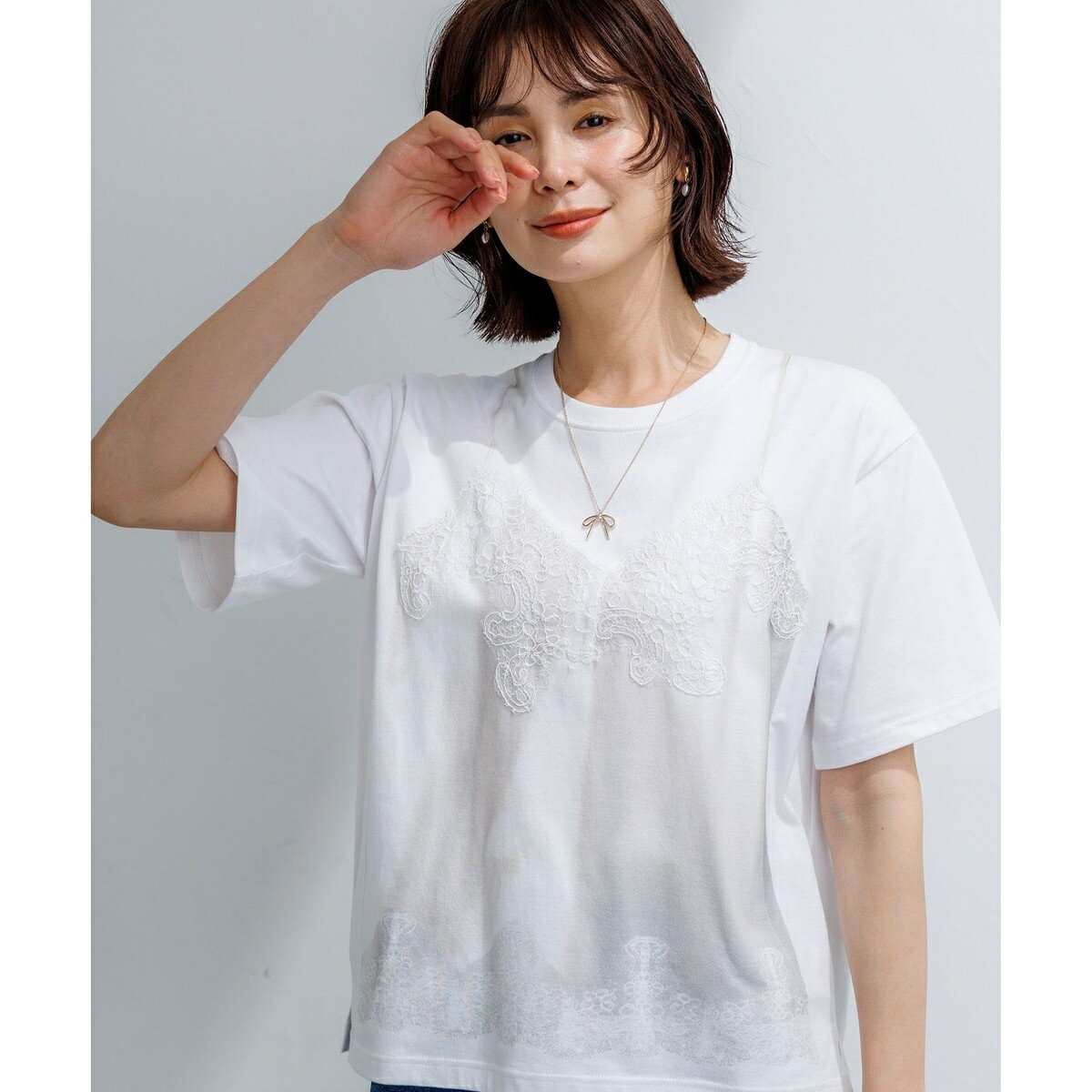 楽天市場】トロンプルイユ Tシャツ（Tシャツ・カットソー｜トップス