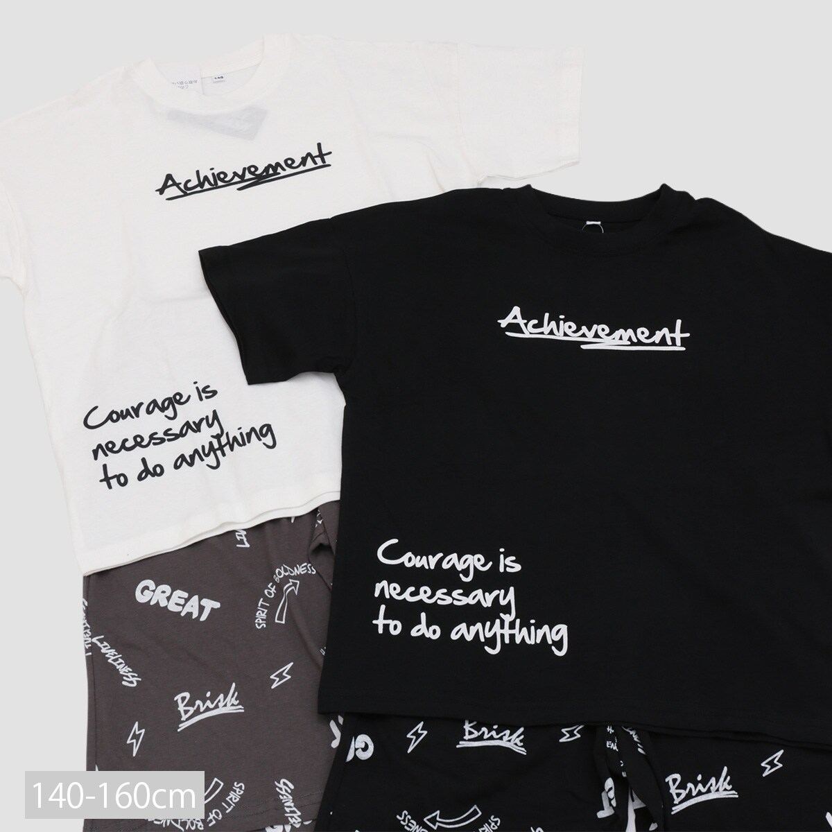 Tシャツ 総柄ハーフパンツ 上下セット／ディフィット（D.FIT）