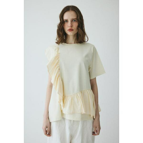 Docking ruffle peplum tops／ヘリンドットサイ（HeRIN.CYE）