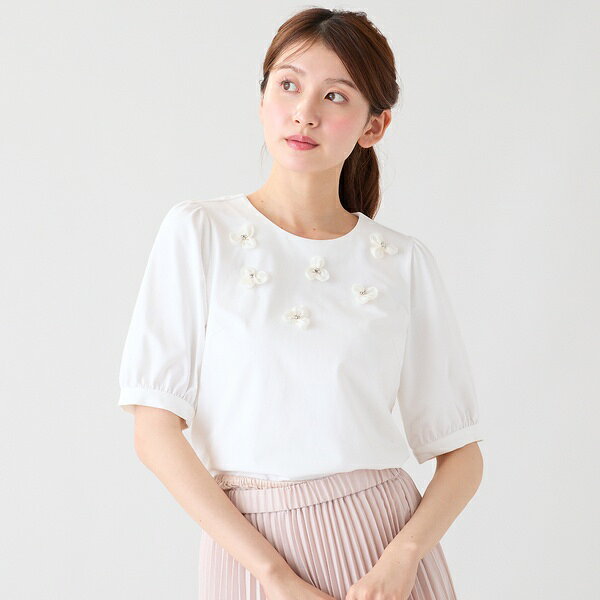 楽天市場】フラワーモチーフ（Tシャツ・カットソー｜トップス