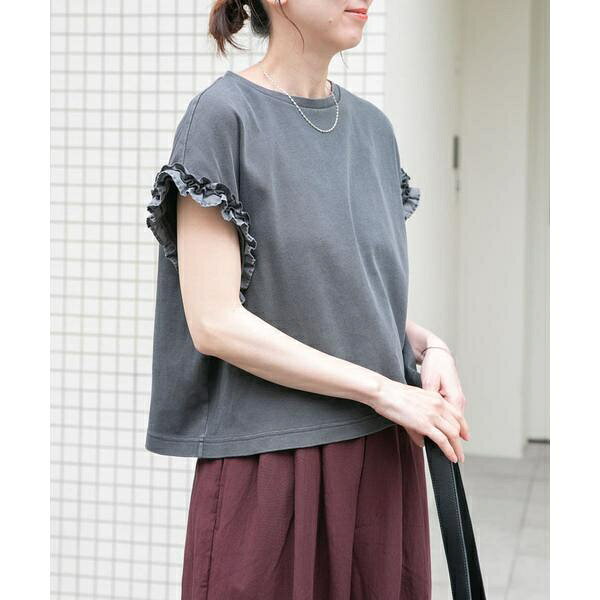 ドッキングフリルTシャツ／アイテムズ アーバンリサーチ（ITEMS URBAN RESEARCH）
