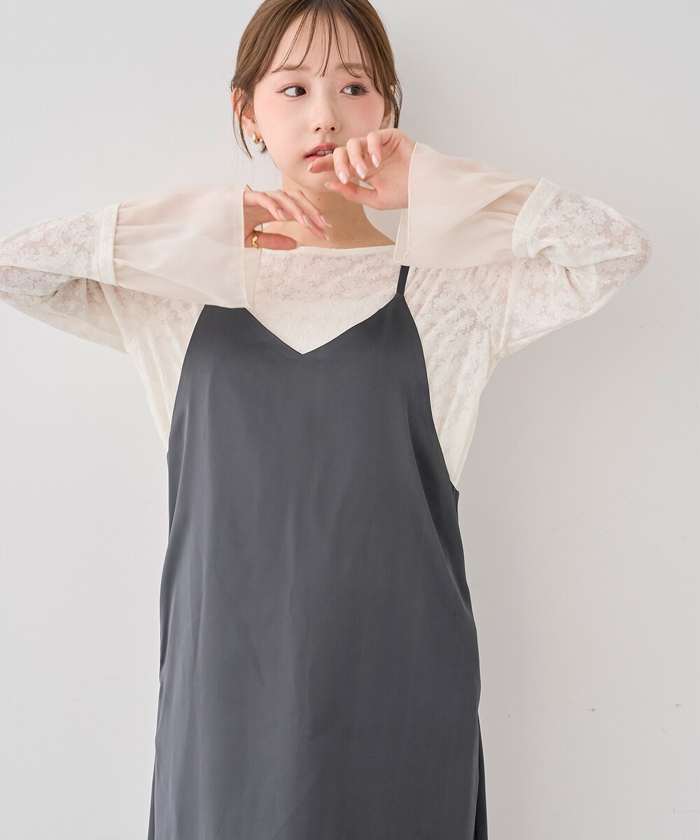 花柄 シアージャガード フレアスリーブトップス / 長袖 【mil/ミル】／ミル（mil） 0101marui-13260631 丸井(マルイ)楽天市場店 サンプル画像2