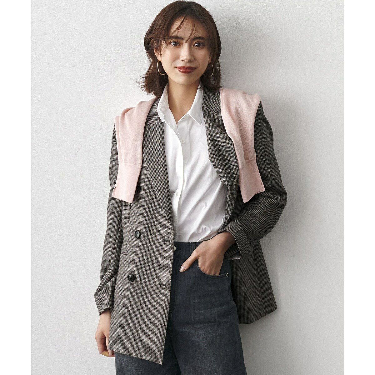 【Oggi掲載】BALLIクラシックウールクロス チェック柄 ダブルジャケット／23区（23KU） 0101marui-13267399 丸井(マルイ)楽天市場店 パッケージ画像