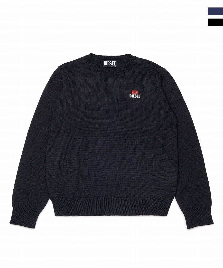 DIESEL Kids ＆ Junior ワンポイントブランドロゴニットセーター／ディーゼル（DIESEL）