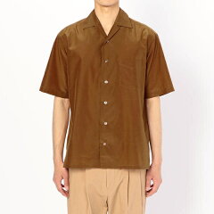 Scye Silk Cotton Poplin Camp Shirt 1117-31082: Cinnamon Scye Silk Cotton Poplin Camp Shirt 1117-31082: Cinnamon