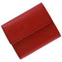 パルマ/メッシュエンボス(レッド)【ミニ財布 三つ折財布】/アジリティー アッファ(AGILITY Affa)