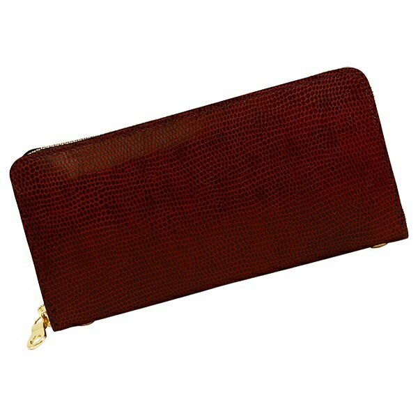 グロット/リザードエンボス(チョコ)【長財布 ラウンドファスナー】／アジリティー アッファ（AGILITY Affa）