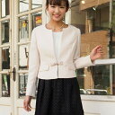 【WEB限定】ドットの透かしデザインが上品な着回し3点スーツ/ジーラ バイ リュリュ(GeeRA)(4)