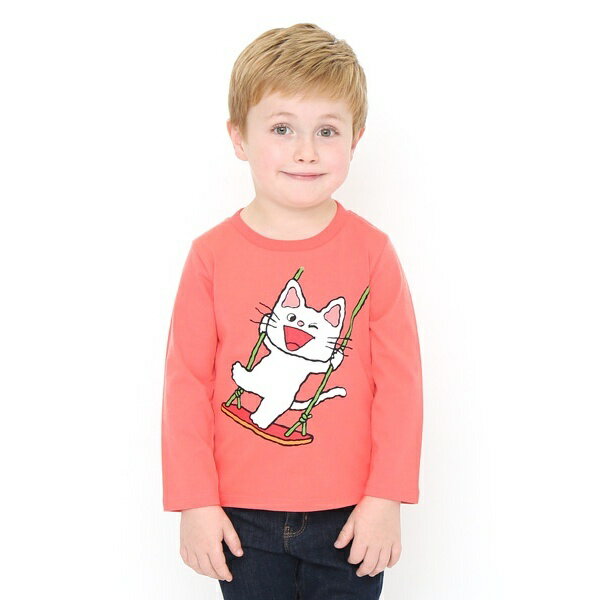 【キッズ】キッズロングスリーブTシャツ/ノンタン(ぶらんこのせて)／グラニフ（graniph）のサムネイル