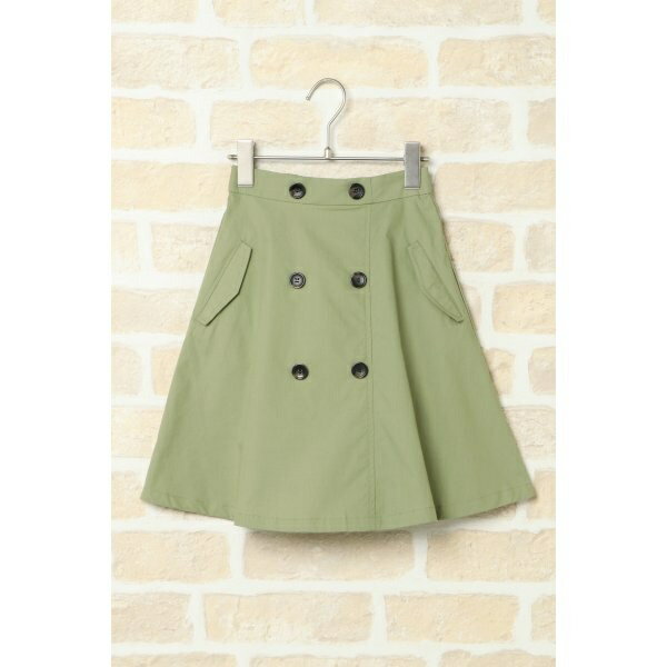 【キッズ】トレンチフレアスカート（120〜160cm）／イッカ キッズ（ikka）