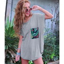 ボタニカル柄ポケットTシャツ/アナップ(ANAP)...