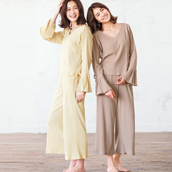 カップ付ランダムリブルーム上下セット／ジーラ バイ リュリュ（ファンデーション）（GeeRA by RyuRyu）のサムネイル