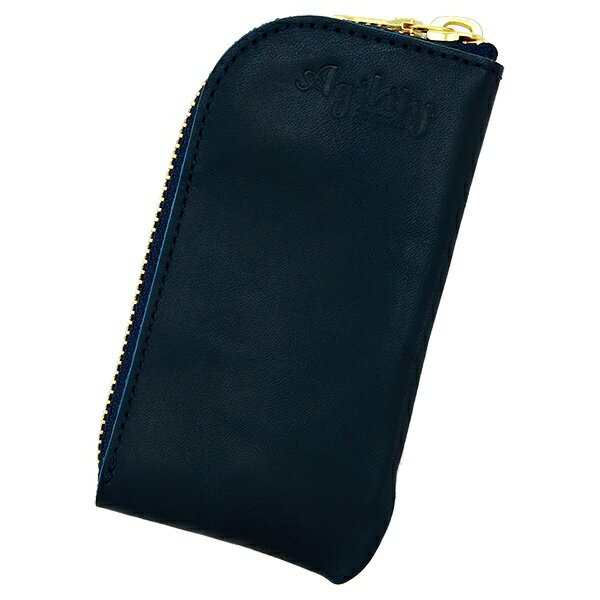 フィナンシェ/栃木ヌメ(ネイビー)【キーケース キーホルダー】／アジリティー アッファ（AGILITY Affa）