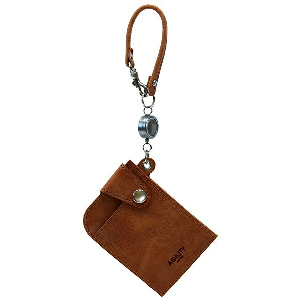 シーク/シビラ(ブラウン)【パスケース 定期入れ リール】／アジリティー アッファ（AGILITY Affa）