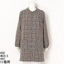 【大きいサイズ】【3L〜5L】チェックロングブラウス/トロワドゥアン(TROIS DEUX UN)