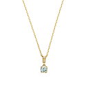 VAヴァンドーム青山 ネックレス K18YG ダイヤモンド0.010 CT アクアマリンネックレス【3月誕生石】／VA ヴァンドーム青山（VA Vendome Aoyama）