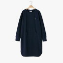裏毛スウェットクルーネックワンピース/ラコステ(LACOSTE)