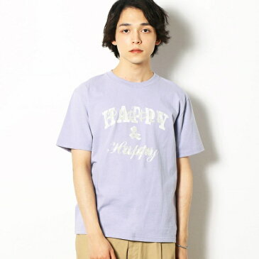 半袖ロゴ Tシャツ／パープル＆イエロー（Purple ＆ Yellow）