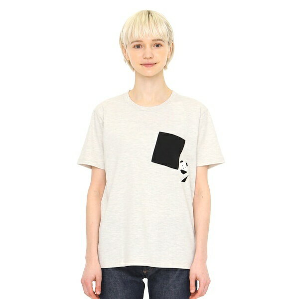 【ユニセックス】パンダポケットTシャツ/ポケットパンダ／グラニフのサムネイル