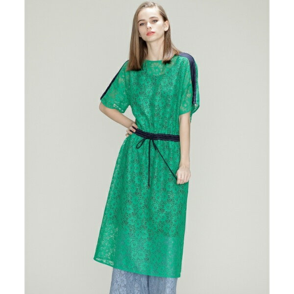 レースライン配色ワンピース／グレースコンチネンタル（GRACE CONTINENTAL）のサムネイル