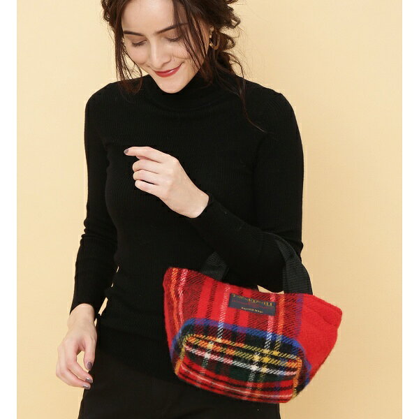 【TWEEDMILL】チェックミニトートバッグ／アダム エ ロペ ル マガザン（ADAM ET ROPE Le Magasin）
