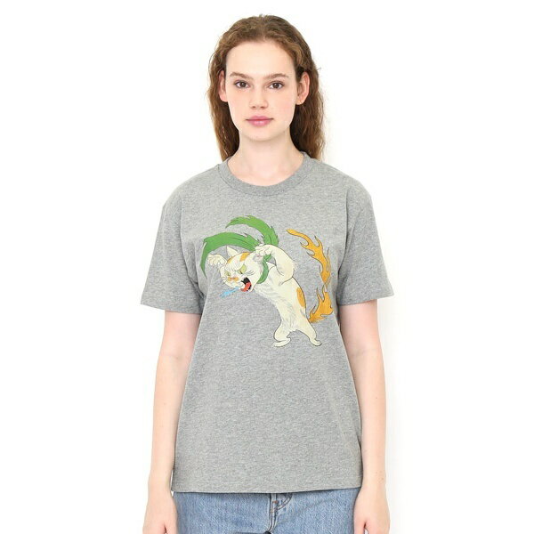 【ユニセックス】コラボレーションTシャツ/ばけねこぞろぞろ(石黒亜矢子)／グラニフ（graniph）のサムネイル