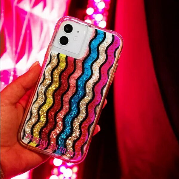 iPhone 11/XR対応ケース PRABAL GURUNG Waterfall-Rainbow／ケースメイト（Case-Mate）