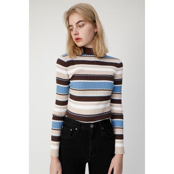 MULTI STRIPED ニットトップス／マウジー（MOUSSY）のサムネイル