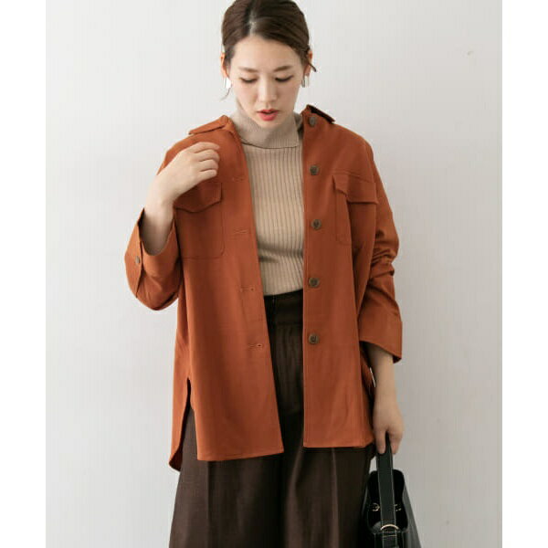 キュプラ混シャツブルゾン∴／アーバンリサーチ ロッソ（URBAN RESEARCH ROSSO）