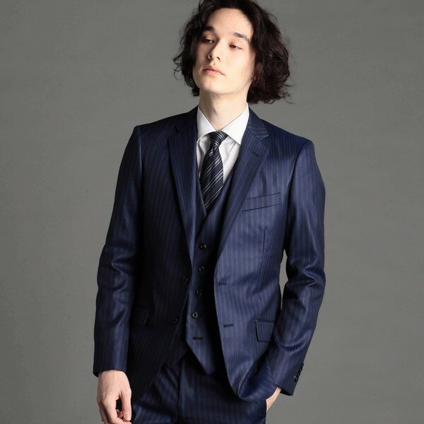 カレンダーストライプ スーツ/ムッシュニコル(MONSIEUR NICOLE)