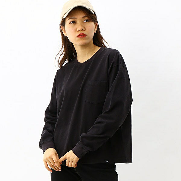 【THE NORTH FACE】Tシャツ(レディース LSヘビーコットンティー)／ザ・ノース・フェイス