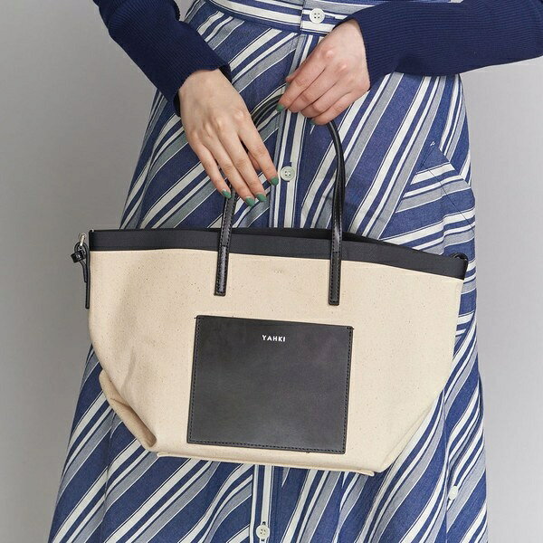 【別注】＜YAHKI＞キャンバス×レザートートバッグ　ο／ビューティ＆ユース ユナイテッドアローズ レディス（BEAUTY＆YOUTH）のサムネイル