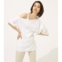 ONE SHOULDER LOOSE CUT TOPS/アズールバイマウジー(レディス)(AZUL BY MOUSSY)