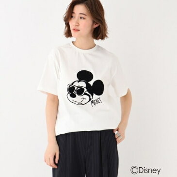 DISNEY ディズニー「ミッキーマウス」サングラス 半袖 Tシャツ／ベース ステーション（レディス）（BASE STATION Ladies）