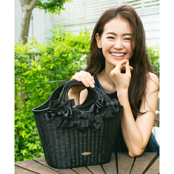 【WEB限定】BUTTERFLY　RIBBON　RATTAN　かごバッグ／トッカ（TOCCA）のサムネイル