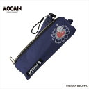 MOOMIN(晴雨兼用折りたたみ日傘/手開き/UV&遮光率99%以上/遮熱/撥水/ポーチ型共袋付)/ラインドロップス(LINE DROPS)