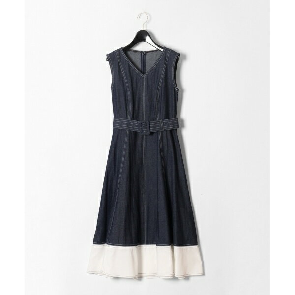 デニム配色ワンピース／グレースコンチネンタル（GRACE CONTINENTAL）のサムネイル