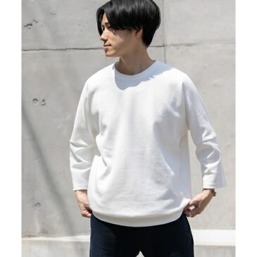 メンズTシャツ(7分袖ジャカードビッグTシャツ)／アイテムズ アーバンリサーチ（メンズ）（ITEMS URBAN RESEARCH）