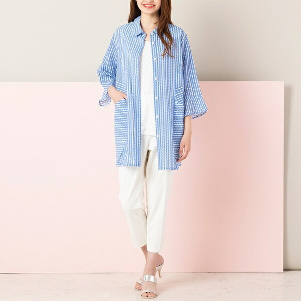 フラワーレース使いクールスムースタンクトップ[接触冷感]／フィットミーモア（Fitme Moi）