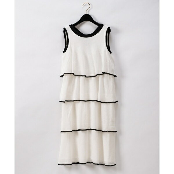 配色ニットレイヤードワンピース／グレースコンチネンタル（GRACE CONTINENTAL）のサムネイル