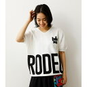 ラウンドロゴニットトップス/ロデオクラウンズ ワイドボウル(レディス)(RODEO CROWNS WIDE BOWL)