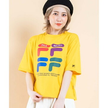 FILA|レトロカラーロゴTシャツ／ウィゴー（レディース）（WEGO）