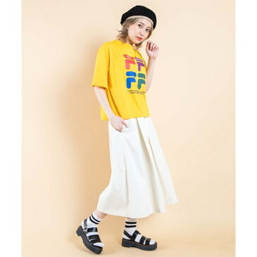 FILA|レトロカラーロゴTシャツ／ウィゴー（レディース）（WEGO）